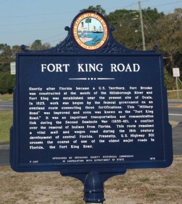 Fort King Road Marker image. Click for full size.