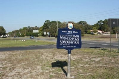 Fort King Road Marker, looking west along State Road 50, Cortez Blvd. image. Click for full size.