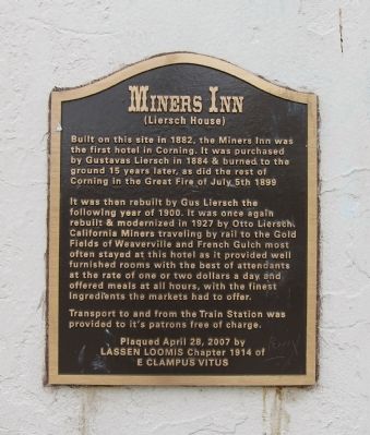 Miners Inn Marker image. Click for full size.