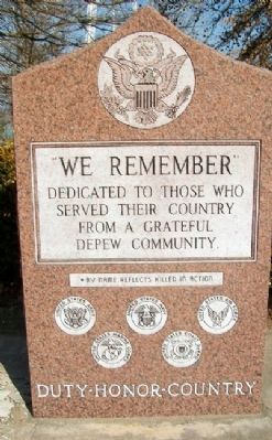 Depew Community Veterans Memorial image. Click for full size.