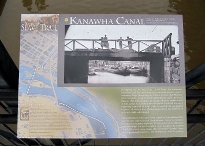Kanawha Canal Marker (left panel). Click for full size. Kanawha Canal Marker (left panel) image. Click for full size.
