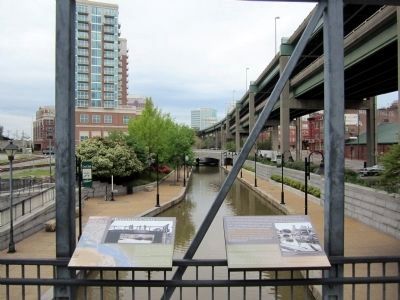 Kanawha Canal Markers facing west. Click for full size. Kanawha Canal Markers facing west image. Click for full size.
