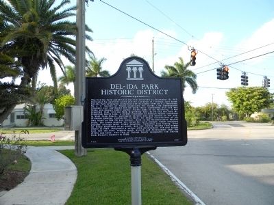 Del-Ida Park Historic District Marker image. Click for full size.