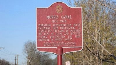 Morris Canal Marker image. Click for full size.