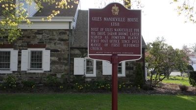 Giles Mandeville House Marker image. Click for full size.