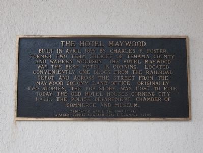 The Hotel Maywood Marker image. Click for full size.