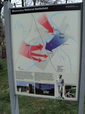Monocacy National Battlefield Marker. Click for full size. Monocacy National Battlefield Marker image. Click for full size.
