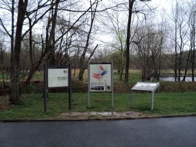 Markers on the Monocacy National Battlefield image. Click for full size.
