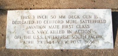 Clifford Murl Satterfield Memorial image. Click for full size.