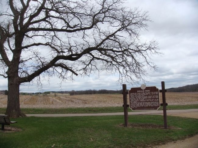Donald Park Marker. Click for full size. Donald Park Marker image. Click for full size.