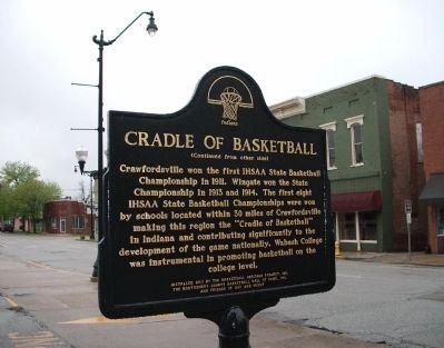 (Side "B") - - Cradle of Basketball Marker image. Click for full size.
