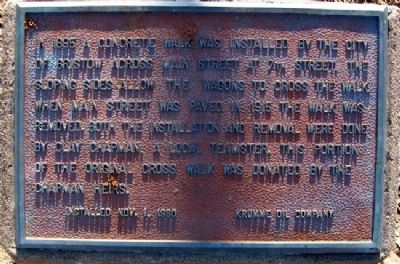Bristow Concrete Walk Marker. Click for full size. Bristow Concrete Walk Marker image. Click for full size.