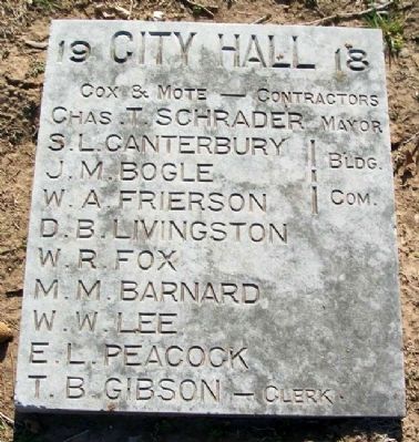 Former Bristow City Hall Marker. Click for full size. Former Bristow City Hall Marker image. Click for full size.