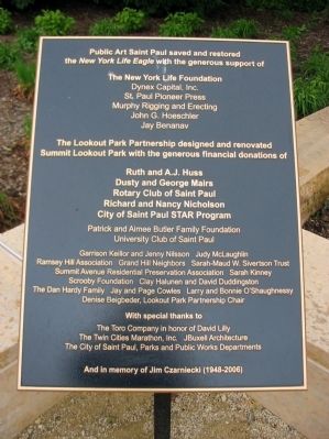 Donor Plaque. Click for full size. Donor Plaque image. Click for full size.