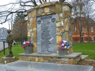 In Memory Our War Dead Marker. Click for full size. In Memory Our War Dead Marker image. Click for full size.