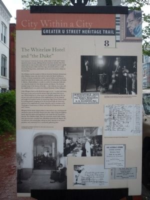 The Whitelaw Hotel and “the Duke” Marker image. Click for full size.
