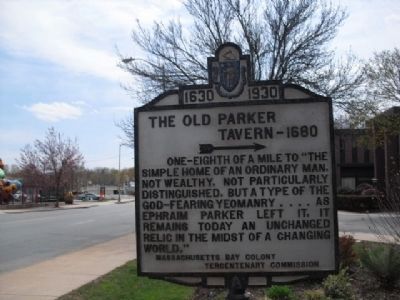 The Old Parker Tavern Marker. Click for full size. The Old Parker Tavern Marker image. Click for full size.