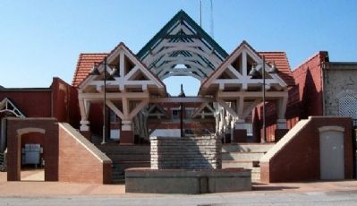 Bristow Pioneers Plaza (East Facade). Click for full size. Bristow Pioneers Plaza (East Facade) image. Click for full size.