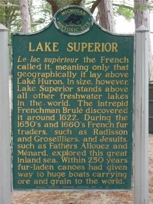 Lake Superior Marker. Click for full size. Lake Superior Marker image. Click for full size.