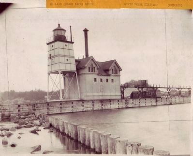 Original Holland Harbor Lighthouse. Click for full size. Original Holland Harbor Lighthouse image. Click for full size.