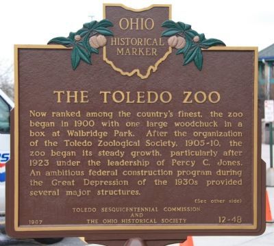 The Toledo Zoo Marker image. Click for full size.