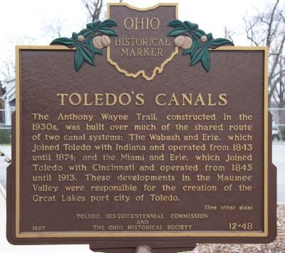 Toledo's Canals Marker image. Click for full size.