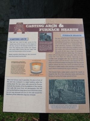 Casting Arch & Furnace Hearth Marker image. Click for full size.