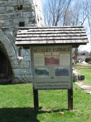 Beckley Furnace Information Kiosk image. Click for full size.