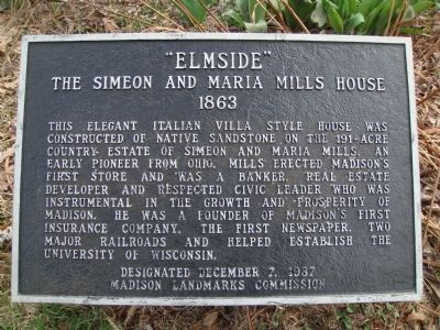 "Elmside" Marker image. Click for full size.