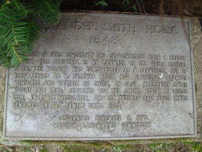 Alexander Smith House Marker image. Click for full size.