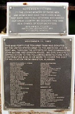 Fuller American Legion Post #64 Veterans Memorial Marker image. Click for full size.