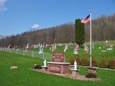 St. Patrick's Marker and Cemetery image. Click for full size.