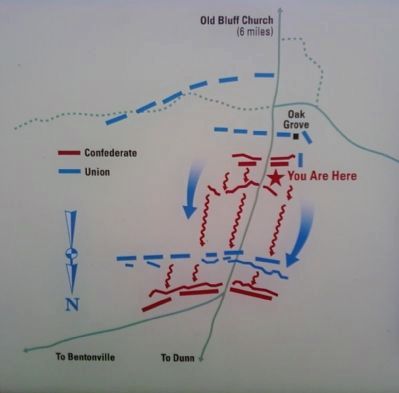 Battle of Averasboro map detail. Click for full size. Battle of Averasboro map detail image. Click for full size.