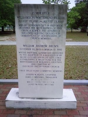 Back of 'The Reverends' monument image. Click for full size.