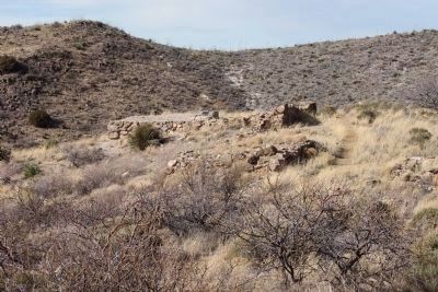 View of the Foundation Ruins of the First Fort Bowie image. Click for full size.