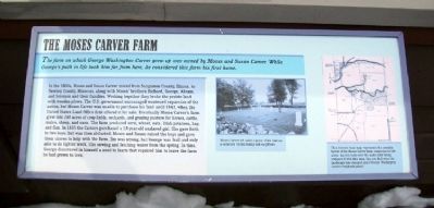 The Moses Carver Farm Marker image. Click for full size.