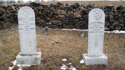 Moses and Susan Carver Headstones image. Click for full size.