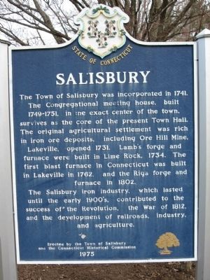 Salisbury Marker. Click for full size. Salisbury Marker image. Click for full size.