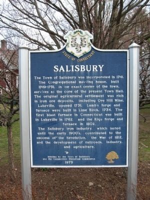 Salisbury Marker. Click for full size. Salisbury Marker image. Click for full size.