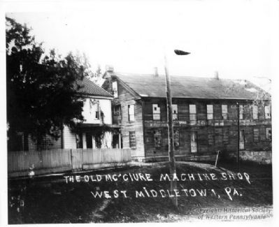 The old McClure Machine Shop of West Middletown, Pennsylvania image. Click for full size.