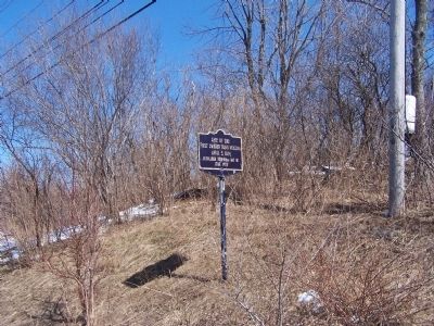Distant View of First Sweden Town Meeting Marker. Click for full size. Distant View of First Sweden Town Meeting Marker image. Click for full size.