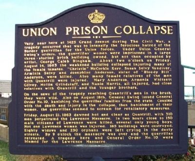 Union Prison Collapse Marker. Click for full size. Union Prison Collapse Marker image. Click for full size.