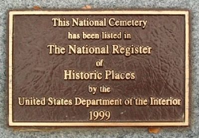 Fort Leavenworth National Cemetery Marker. Click for full size. Fort Leavenworth National Cemetery Marker image. Click for full size.