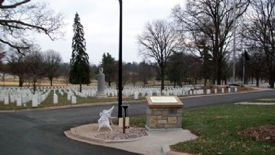 Fort Leavenworth National Cemetery Marker. Click for full size. Fort Leavenworth National Cemetery Marker image. Click for full size.