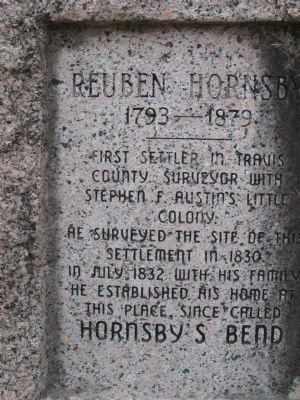 Reuben Hornsby Marker image. Click for full size.