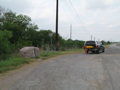 Reuben Hornsby Marker in context of roadside pullover image. Click for full size.