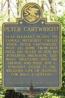 Peter Cartwright Marker image. Click for full size.