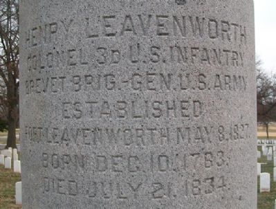 Henry Leavenworth Monument. Click for full size. Henry Leavenworth Monument image. Click for full size.