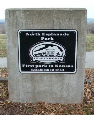 The First Public Park in Kansas Marker image. Click for full size.