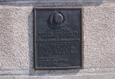 National Assoc. of Corrosion Engineers Plaque image. Click for full size.